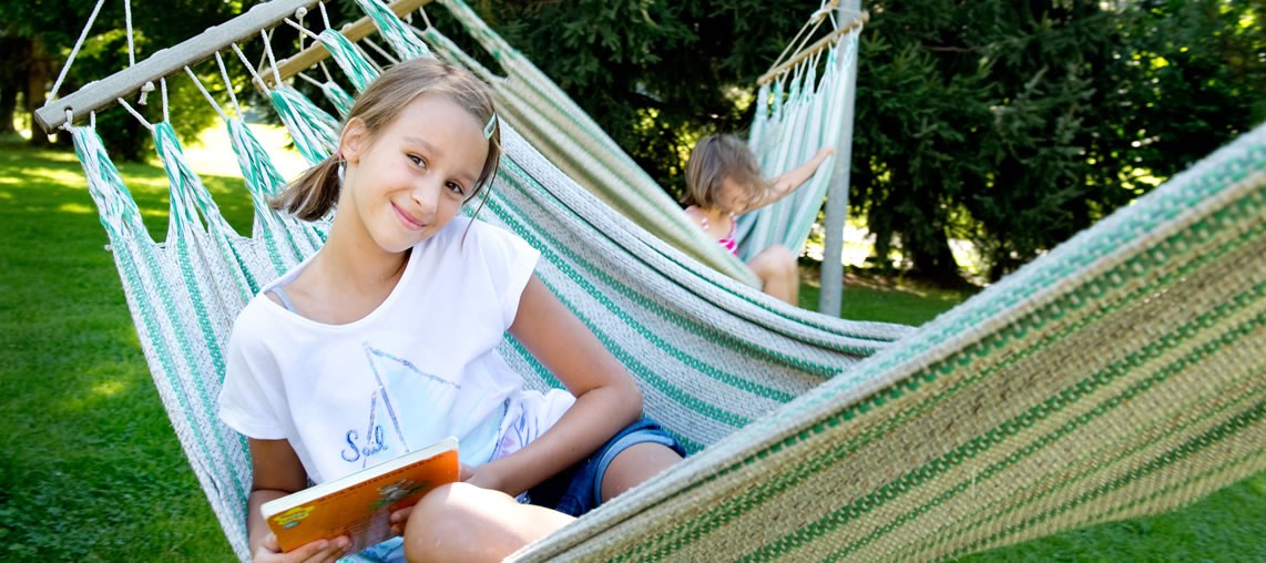 Hängematte zum Lesen und Chillen