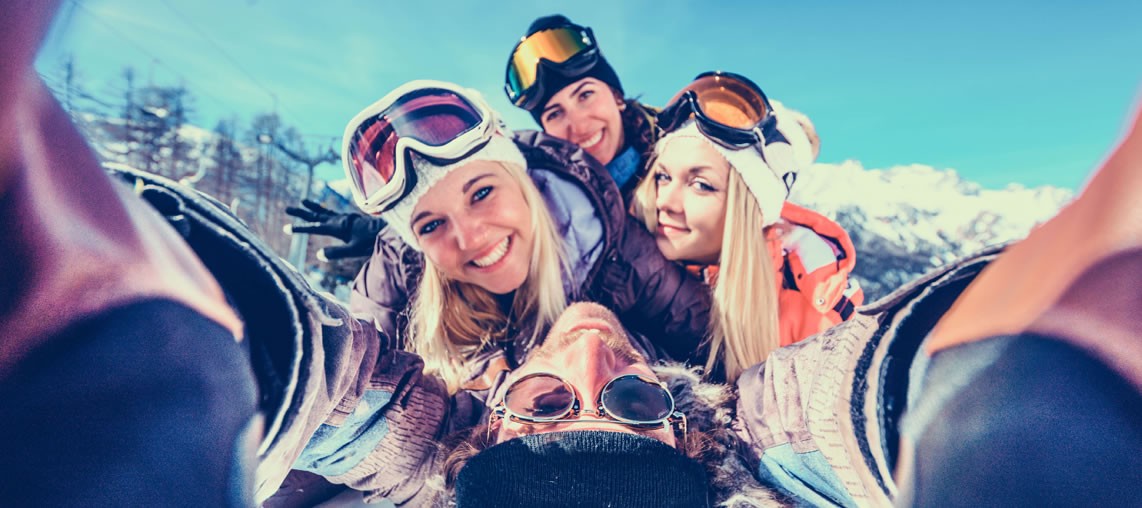 Spaß bei der Gruppenreise