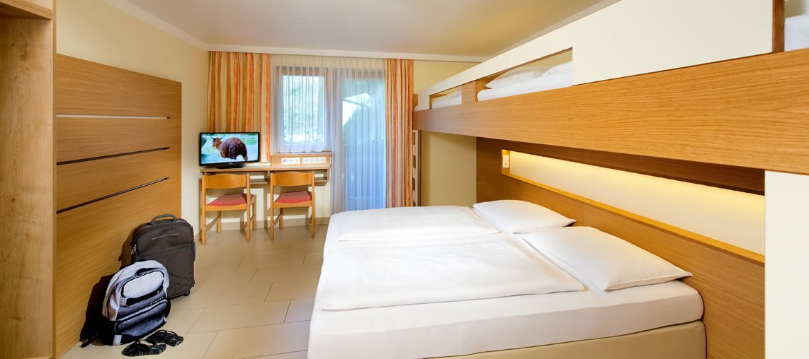 Mehrbettzimmer im Jugendsporthotel