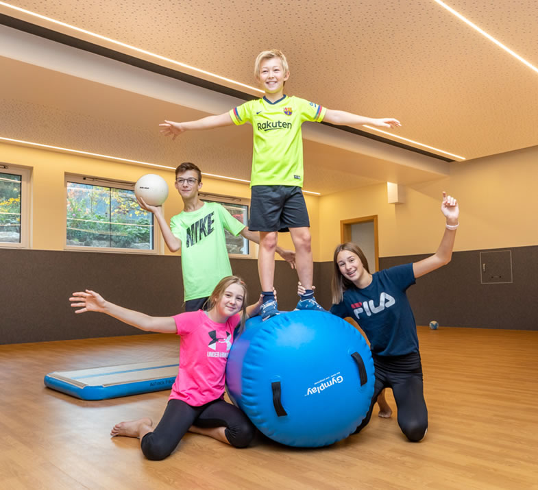 Turnhalle im Jugendsporthotel