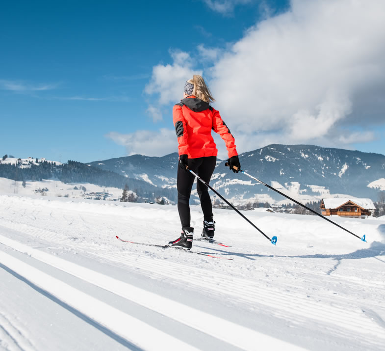 Langlaufen auf der Loipe (c) TVB Altenmarkt Zauchensee