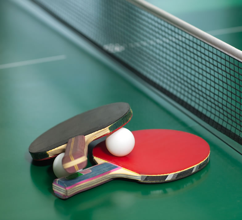 Tischtennis spielen