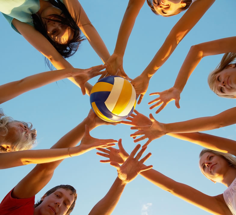 Beachvolleyball im Jugendsporthotel